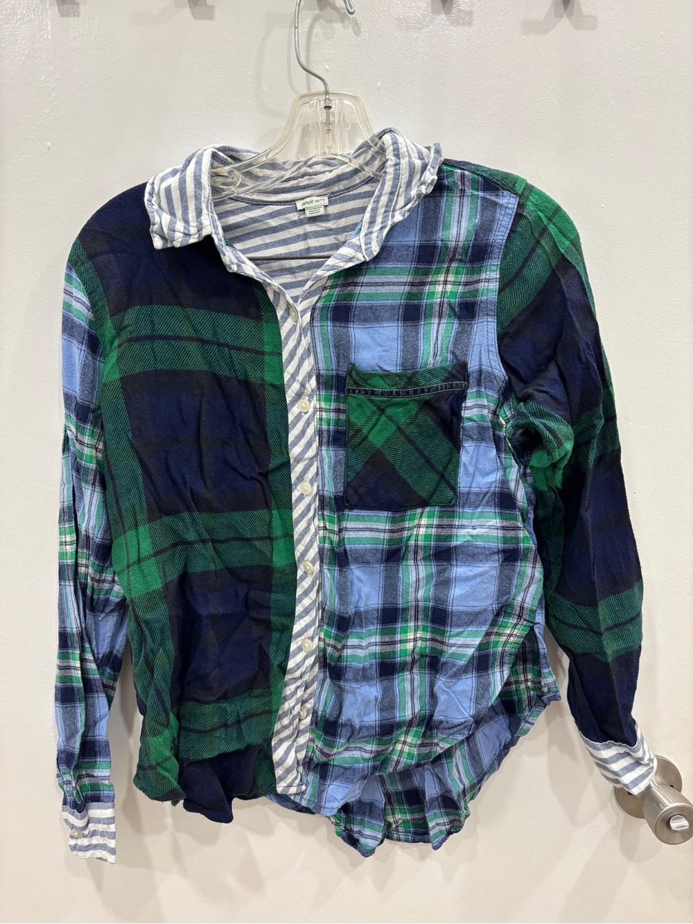 Aerie Green & Navy Plaid Pyjama Set